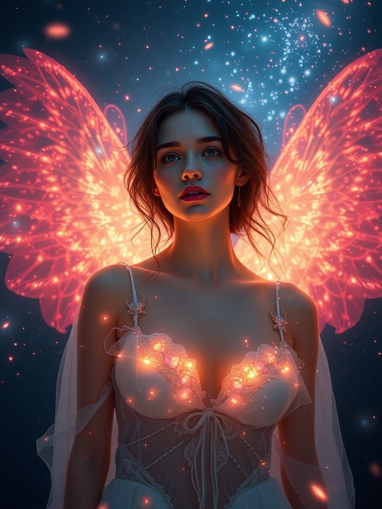 Ethereal Feminine Portrait in Dreamlike Photography