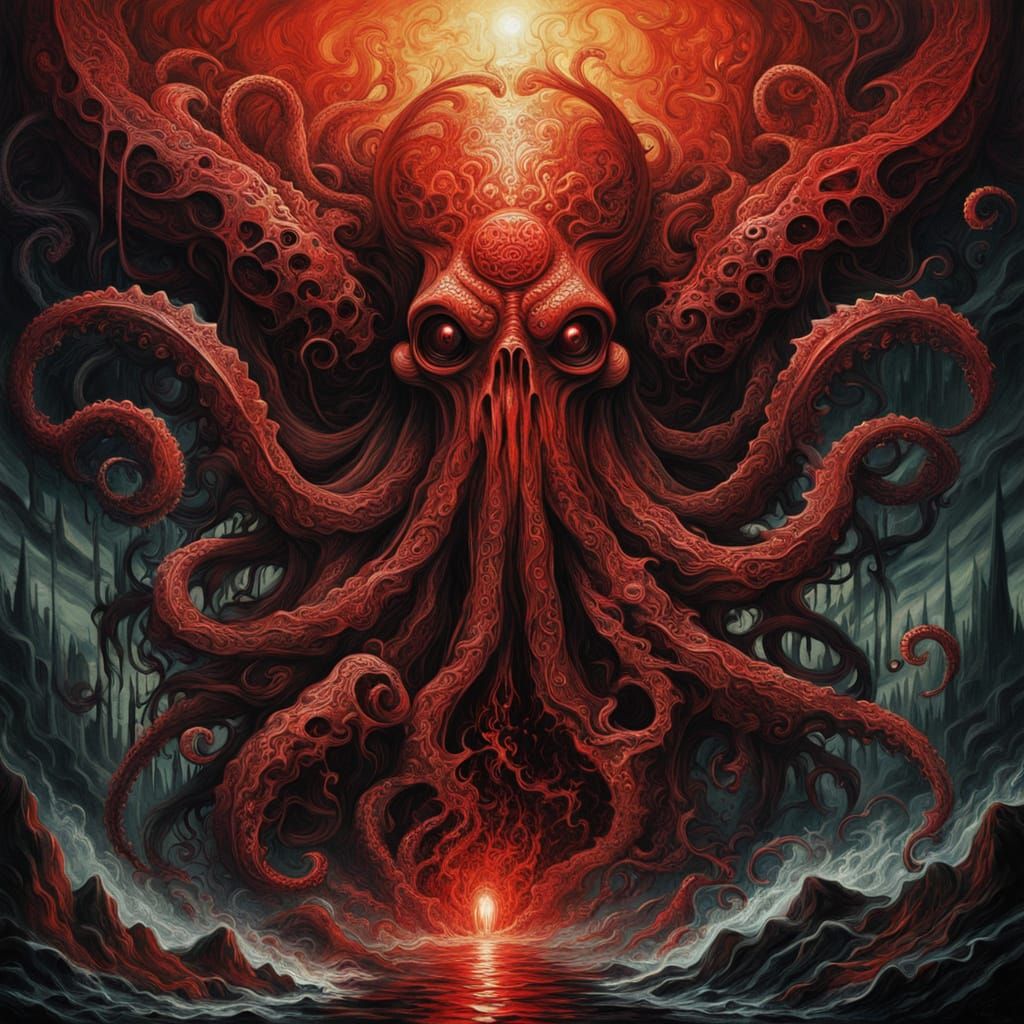 Surreal Artist Unleashes Cosmic Horror on Canvas with Vibran...