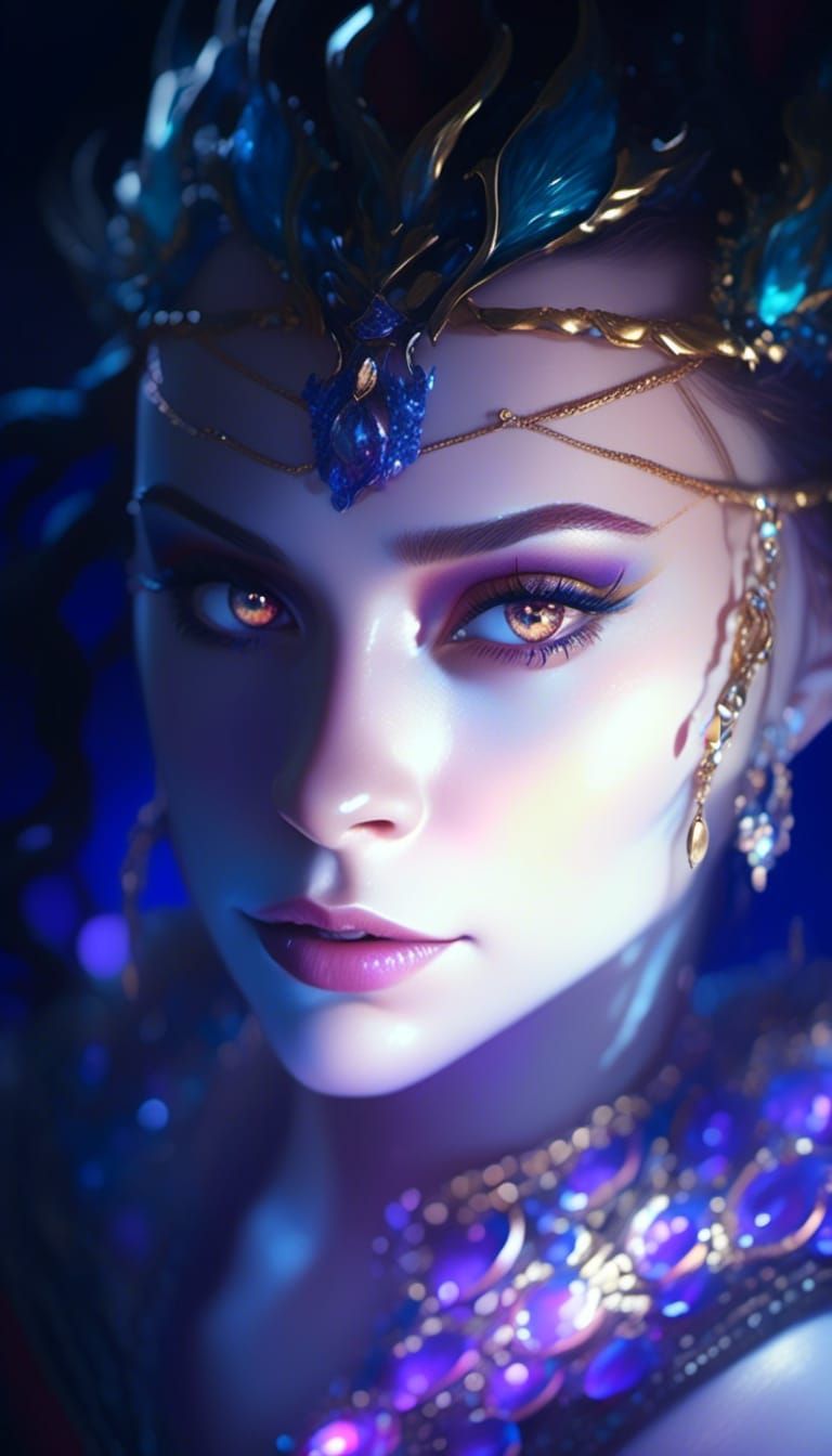 portrait fantasy, Sorcière celtique.