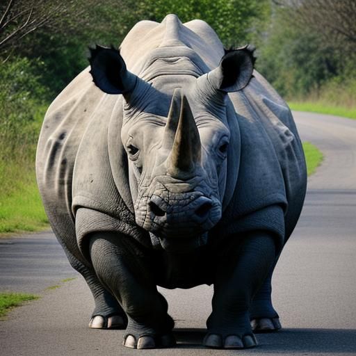Rhinoceros Image Generated by AI