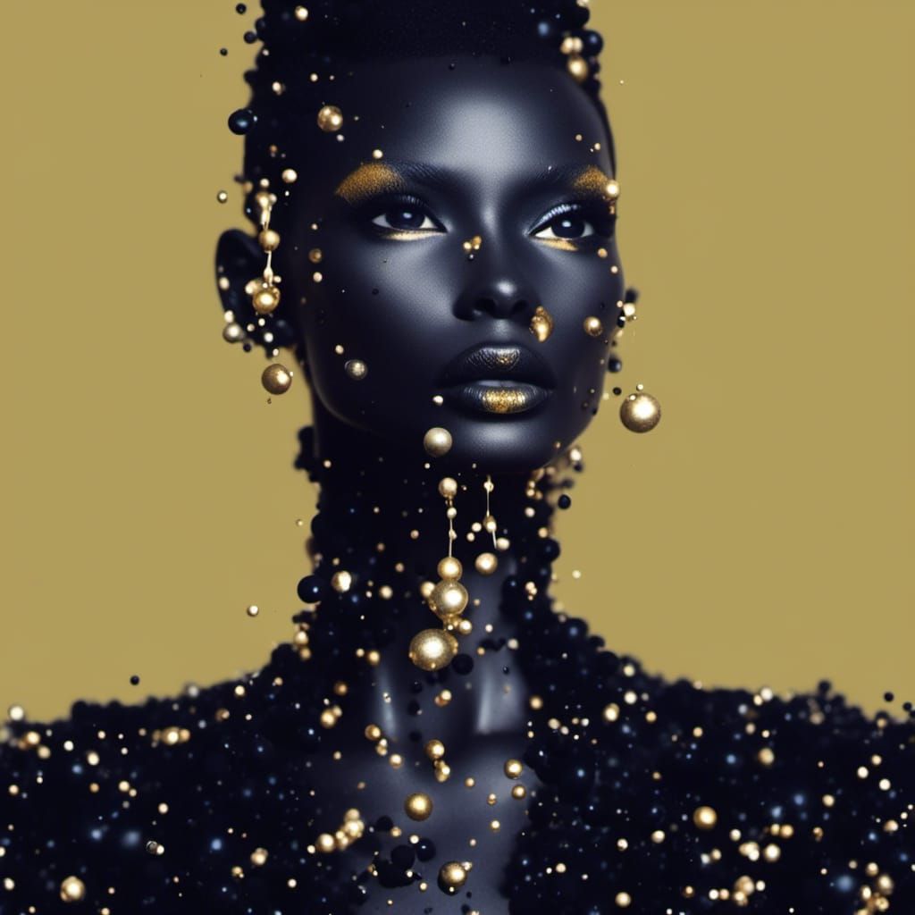 Grace Jones Portrait in Splasher Style