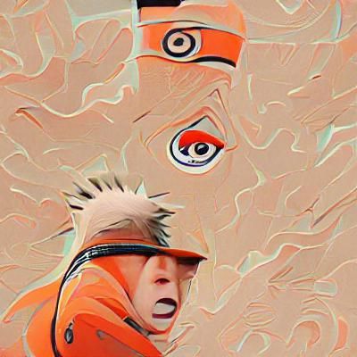 Stylized Ninja Character in Anime Style