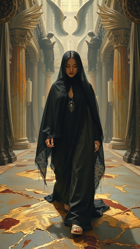 Cathedral of Cybernetic Organs: Wax-Drenched Silk and Veiled...