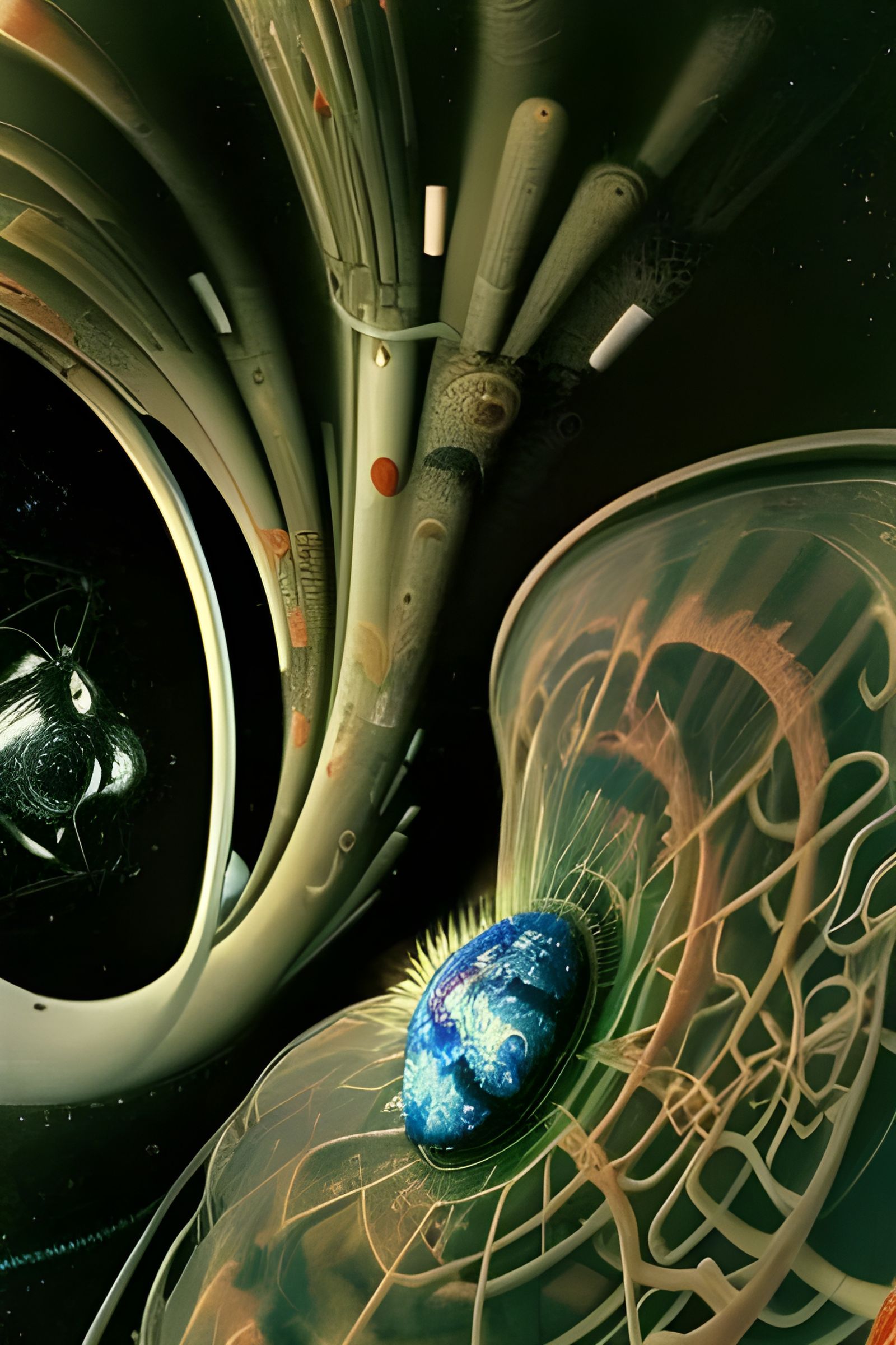 Miniature World Distorted by Gravity: A Fractal Dreamscape