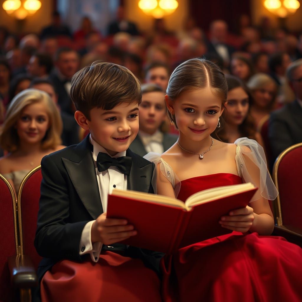 Elegant Twins Anticipate Opera in Cinematic Style