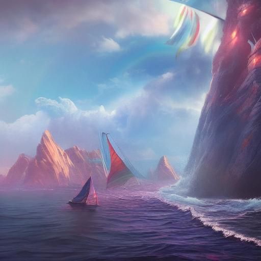 Fantastical Journey to the Sun: Detailed Matte Painting