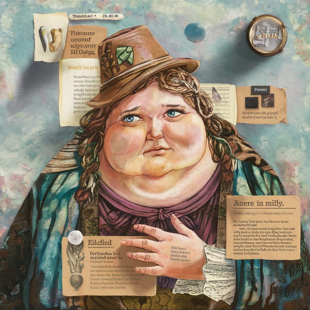 Fairy Tale Dixit Card Mixed Media Illustration