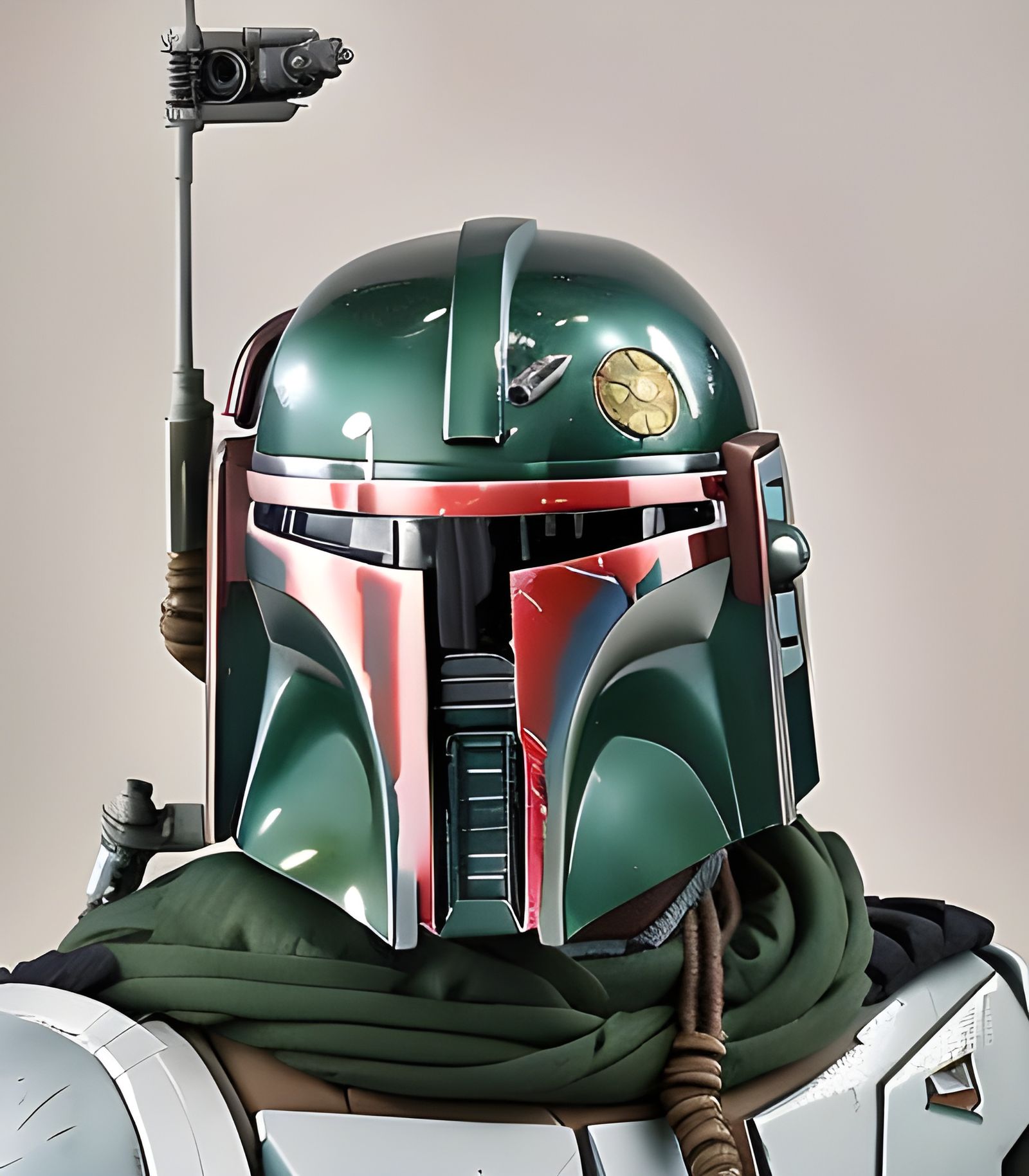 Boba Fett Mandalorian in Detailed Digital Matte Painting