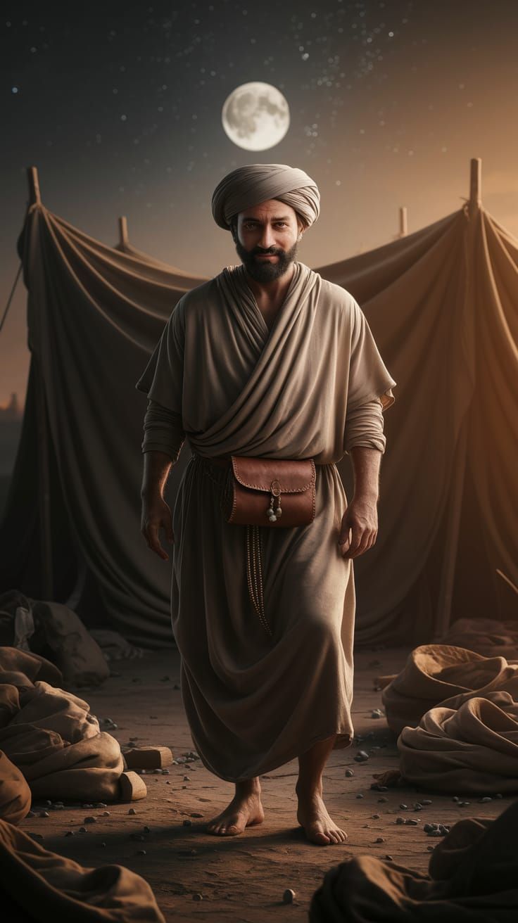 7th Century Man Hides Spoils in Moonlight