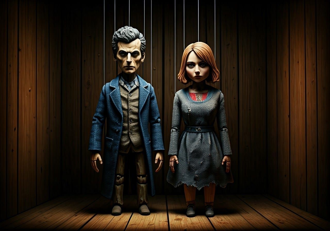 Abandoned Puppet Theatre in a Creepy, Dark Corner