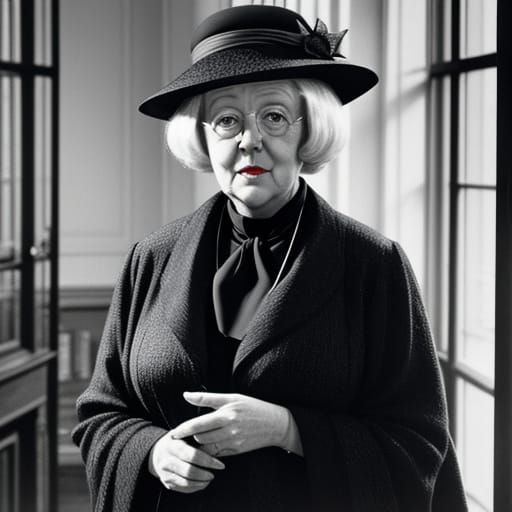 Vintage Miss Marple Searches Vicarage for Clues in a Whimsic...