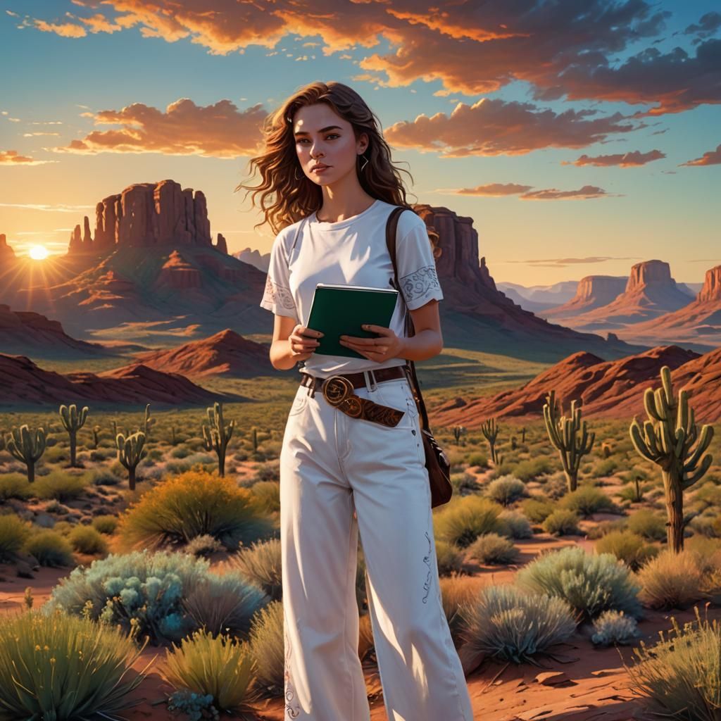 Arizona Desert Girl: A Matte Painting in Unreal Engine