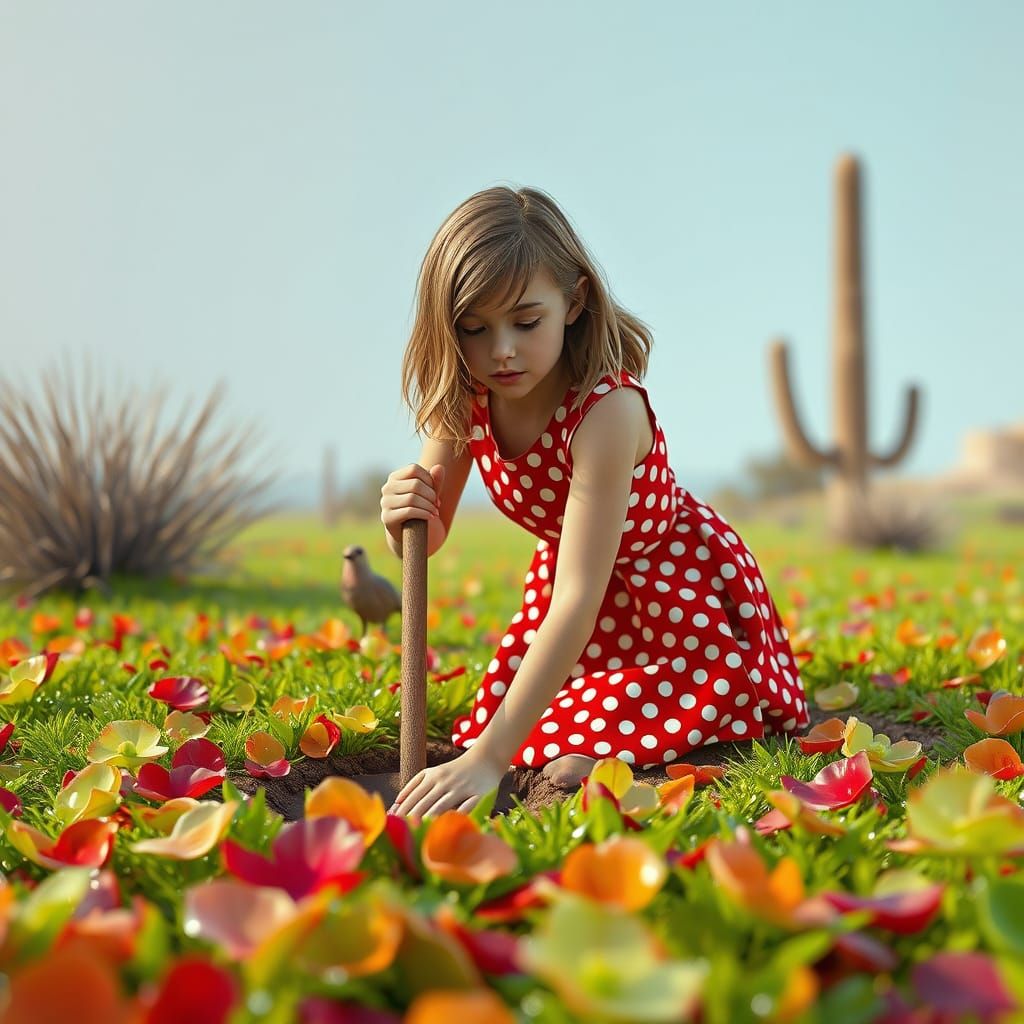 Vibrant Goddess Unveils Hidden Oasis