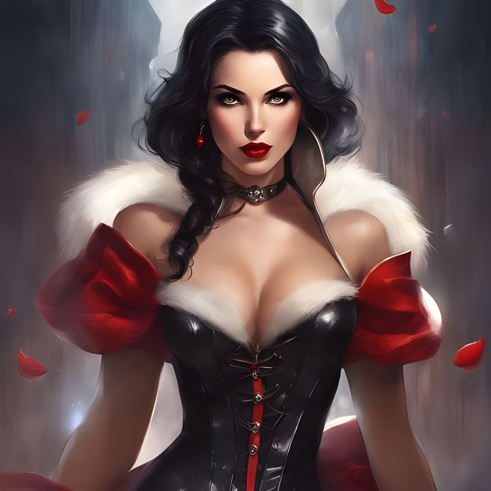 Snow White in Dark Lingerie, Royo Style