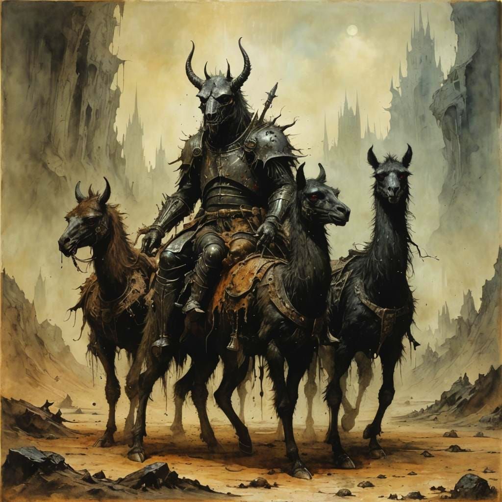 Llama Riders of the Apocalypse: Grimdark Fantasy