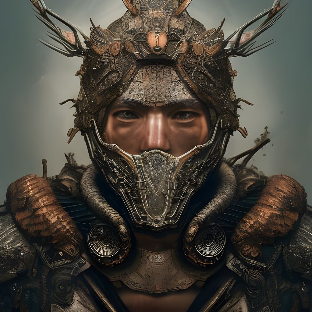 Apocalyptic Survivor Portrait in Hyperdetailed Fantasy Art