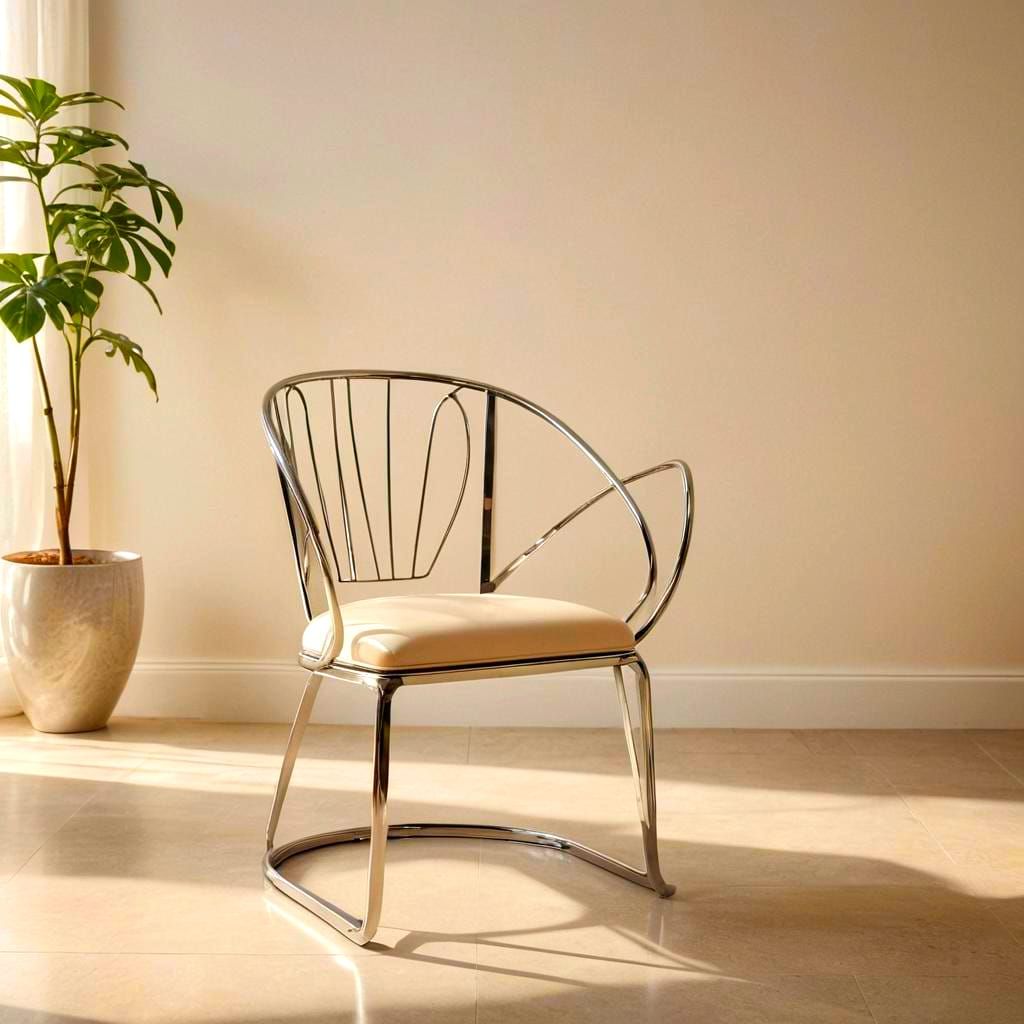 Modern Chair with Art Deco Lines: Photography