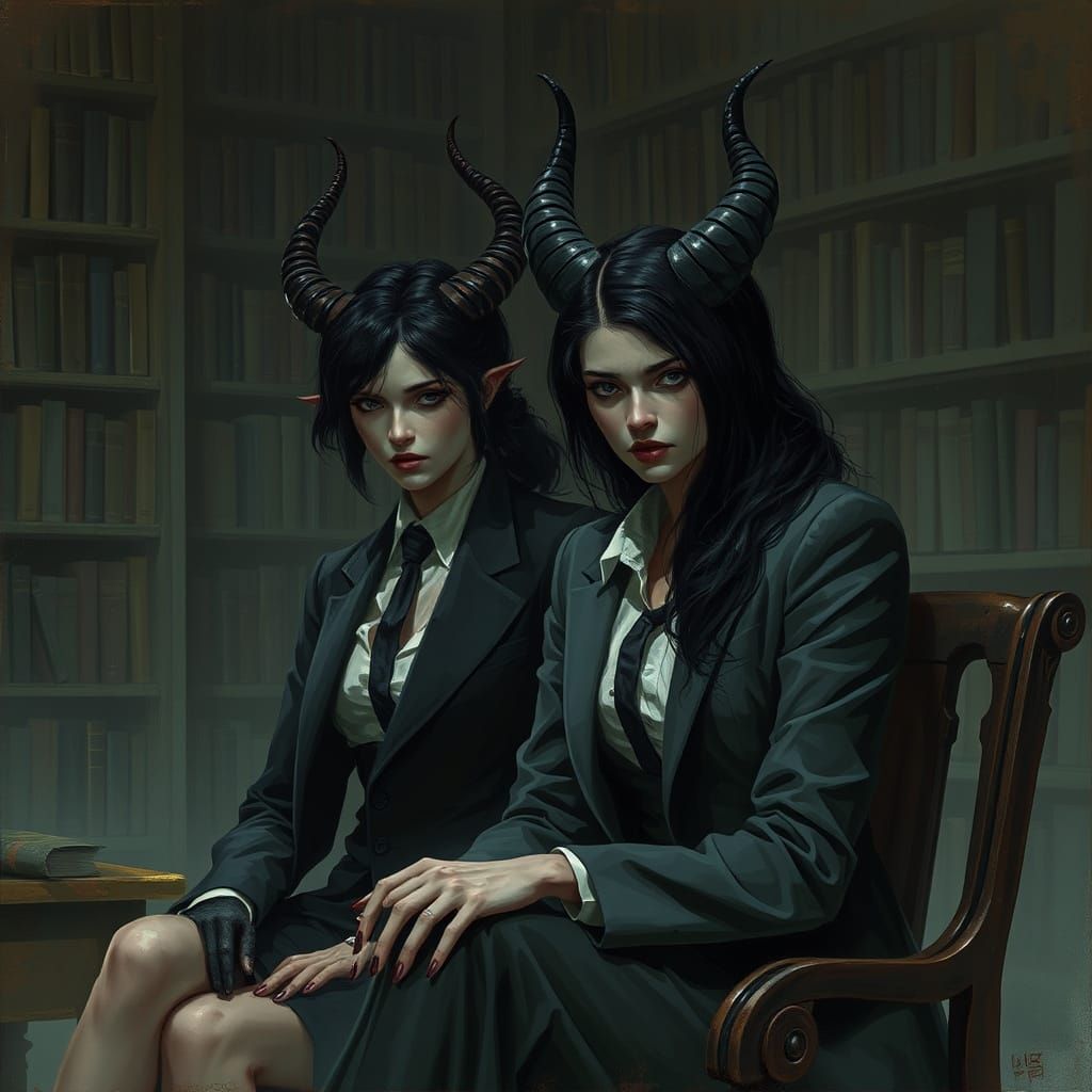 Mysterious Female Encounter in a Haunted Library