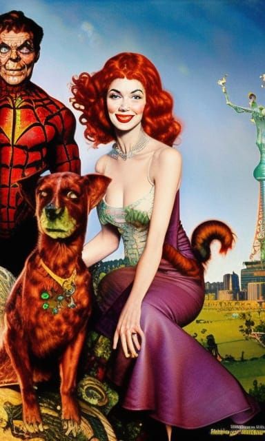 Mary Jane Watson in Mixed Artistic Styles