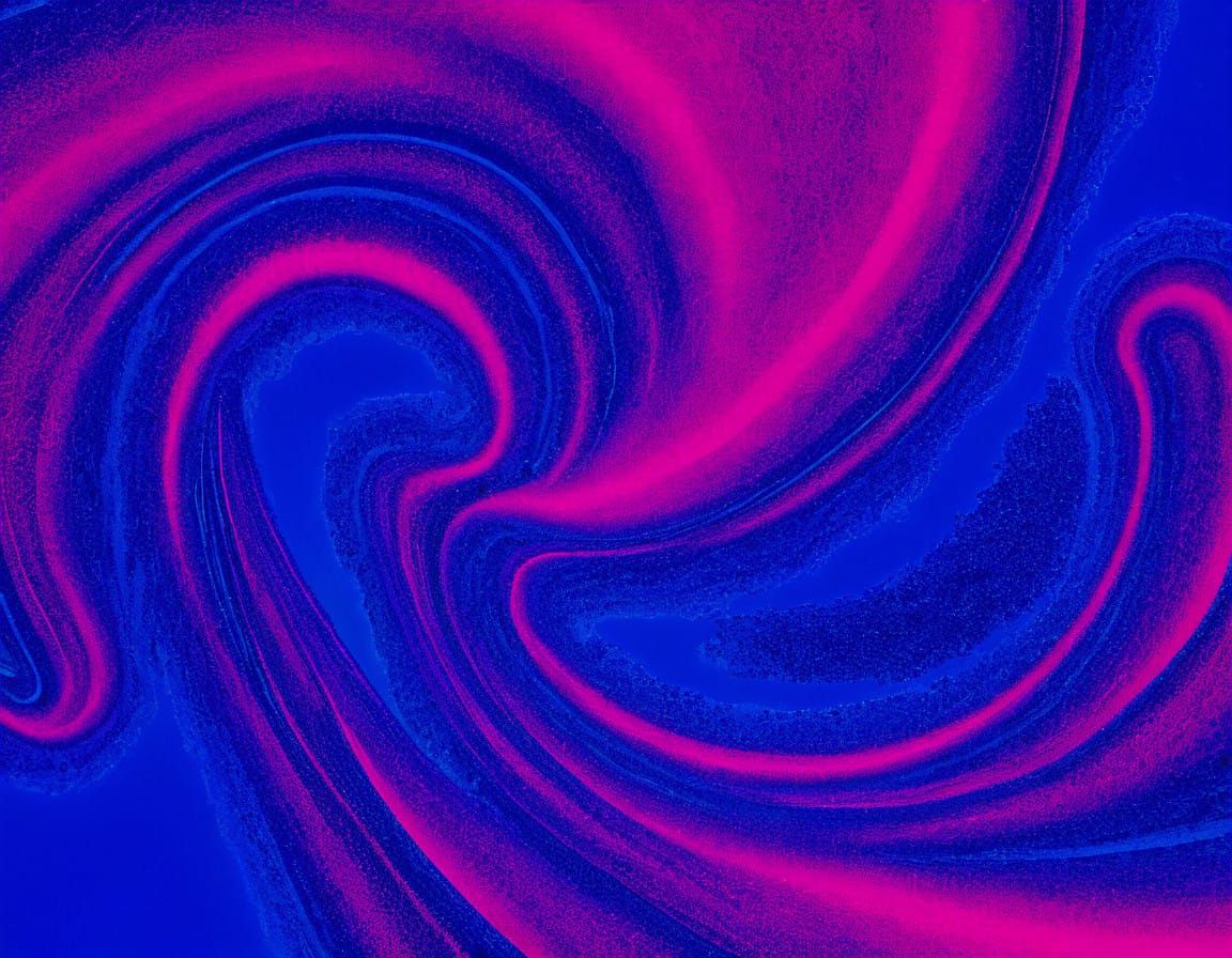Vibrant Pepto Bismol Vortex in Rich Blue