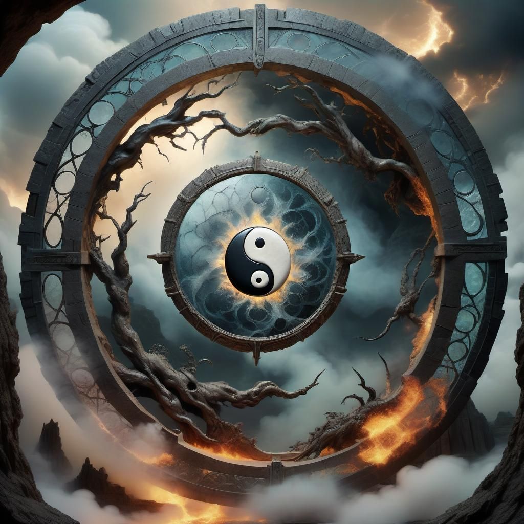 Dark Balance: Ancient Stargate Fantasy Concept Art