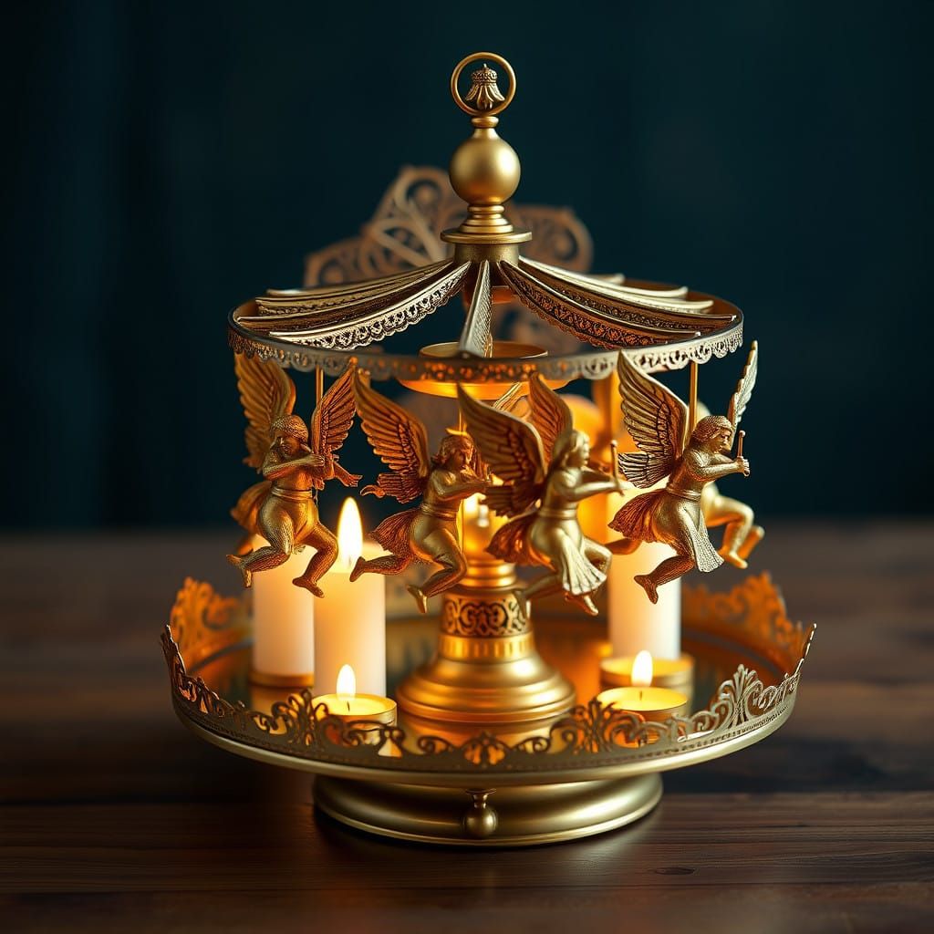 Whimsical Steampunk Christmas Carousel