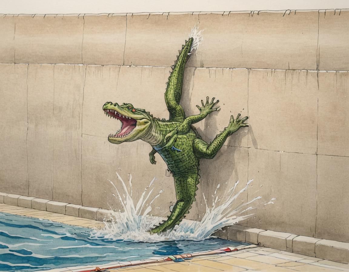 Crocodile's Freestyle Turn in Olympic Swimming