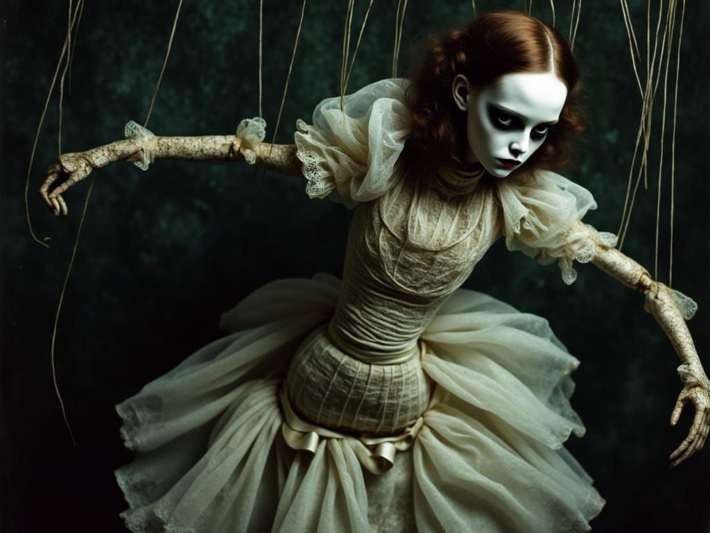 Goth Marionette in Claymation Style