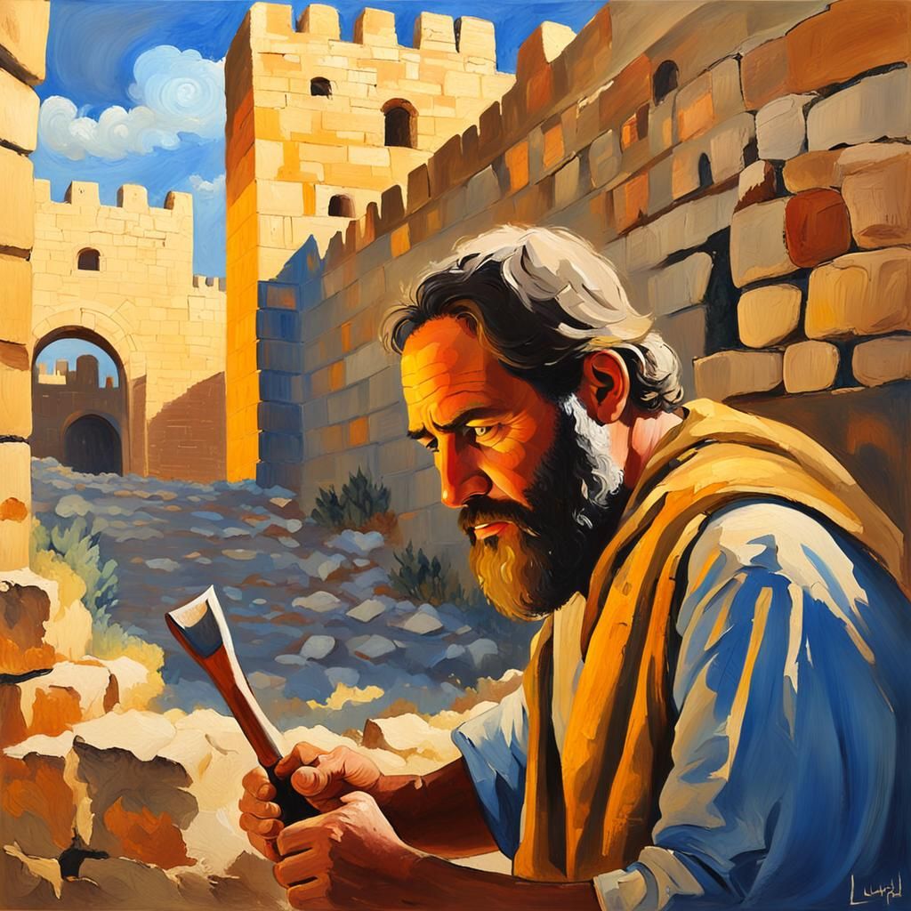 Nehemiah Rebuilding Jerusalem: An Impressionist Masterpiece
