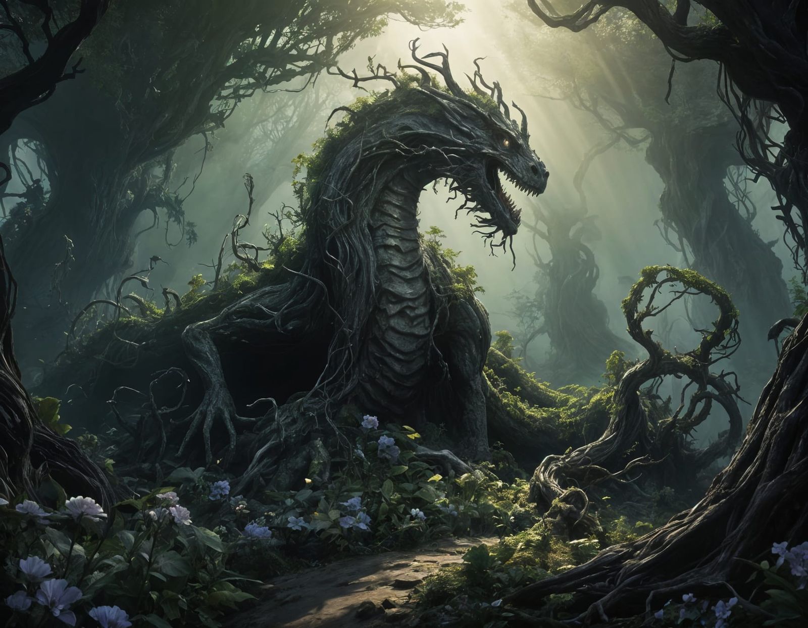 Botanical Horror in a Fey Epic Landscape