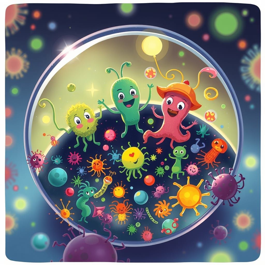 Friendly Bacteria Invite Germs to Adventure in Petri Dish