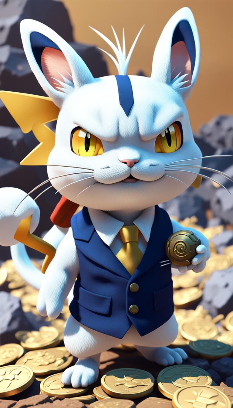 Meowth pokemon Atake payday