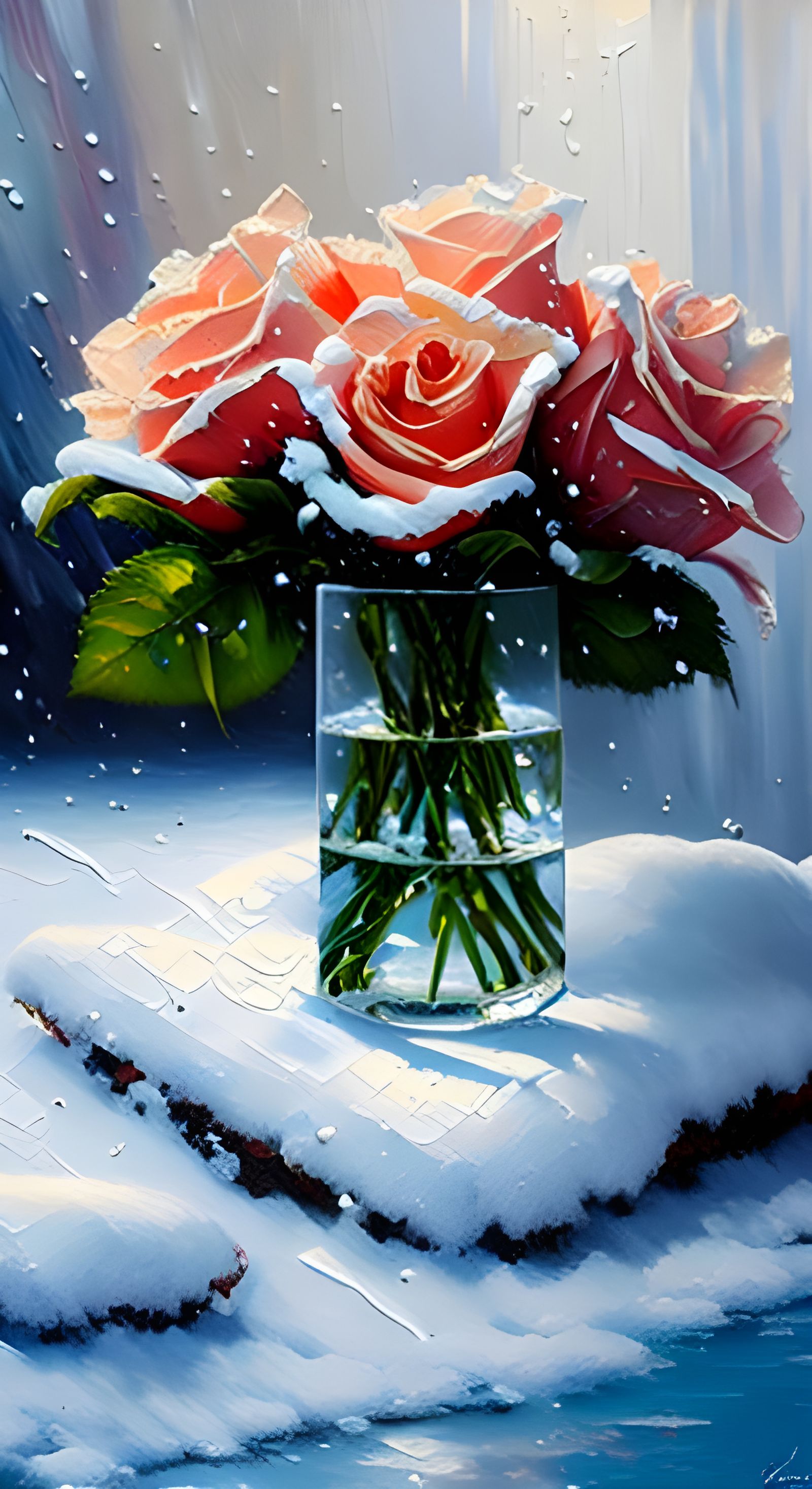 Beautiful Roses Generated by AI