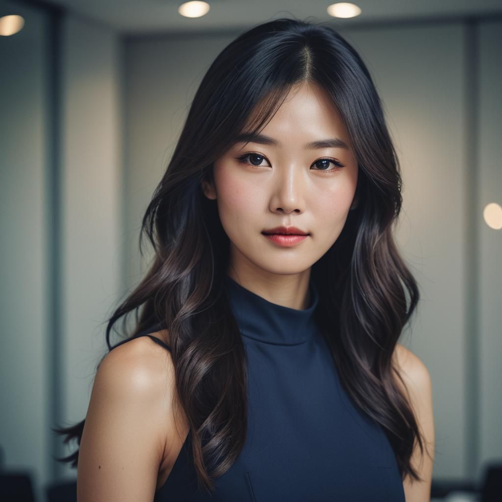 Elegant Portrait of a Chinese Woman in Soft Light