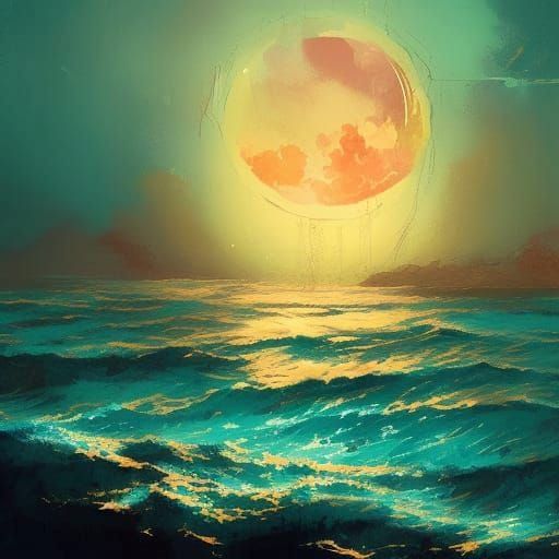 Fantastical Silver Owl in Gouache Style