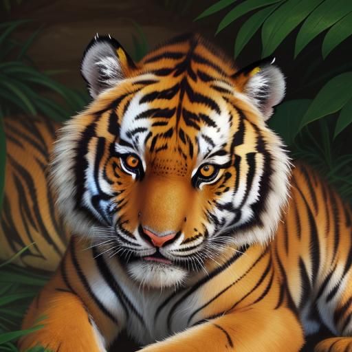 Tiger Cub with Jade Eyes