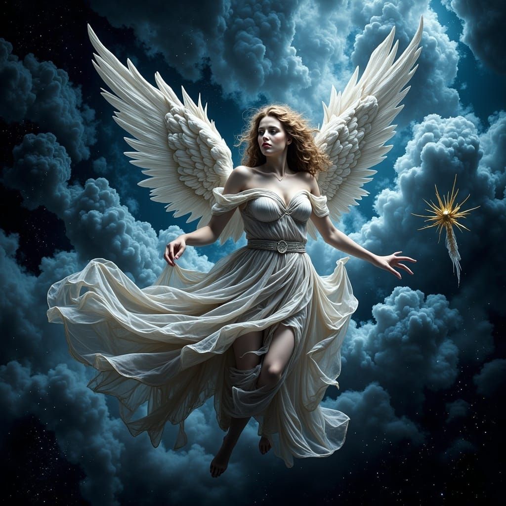 Fallen Angel Drifting in Deep Space