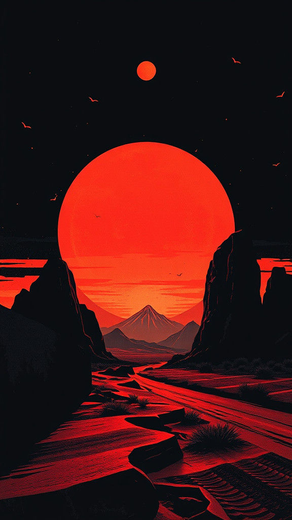 Geometric Bauhaus Figure in Shining Black: Digital Art