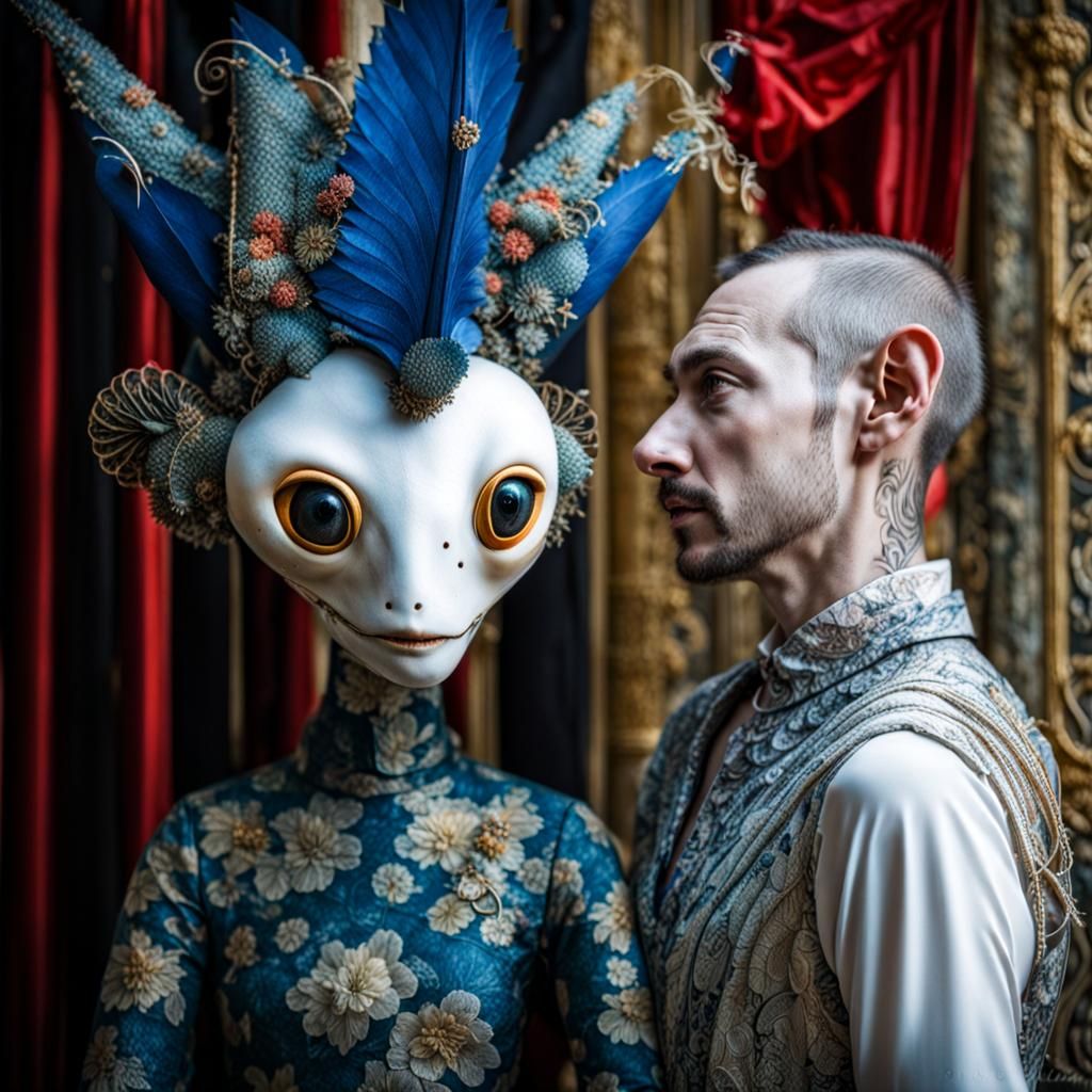 Alien Gala in a Dreamy Restaurant