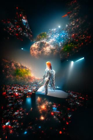 Space Oddity: David Bowie as Impressionist Matte Painting