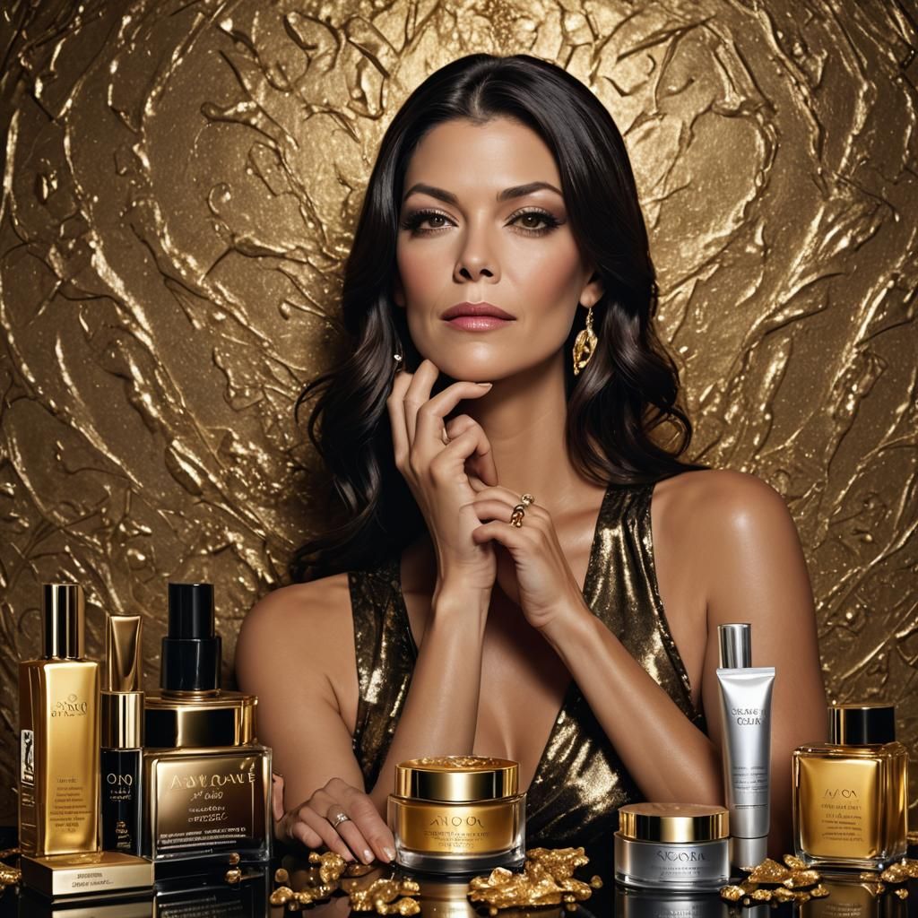 Luxurious Avon Boudoir Advertisement in Oil Painting Style