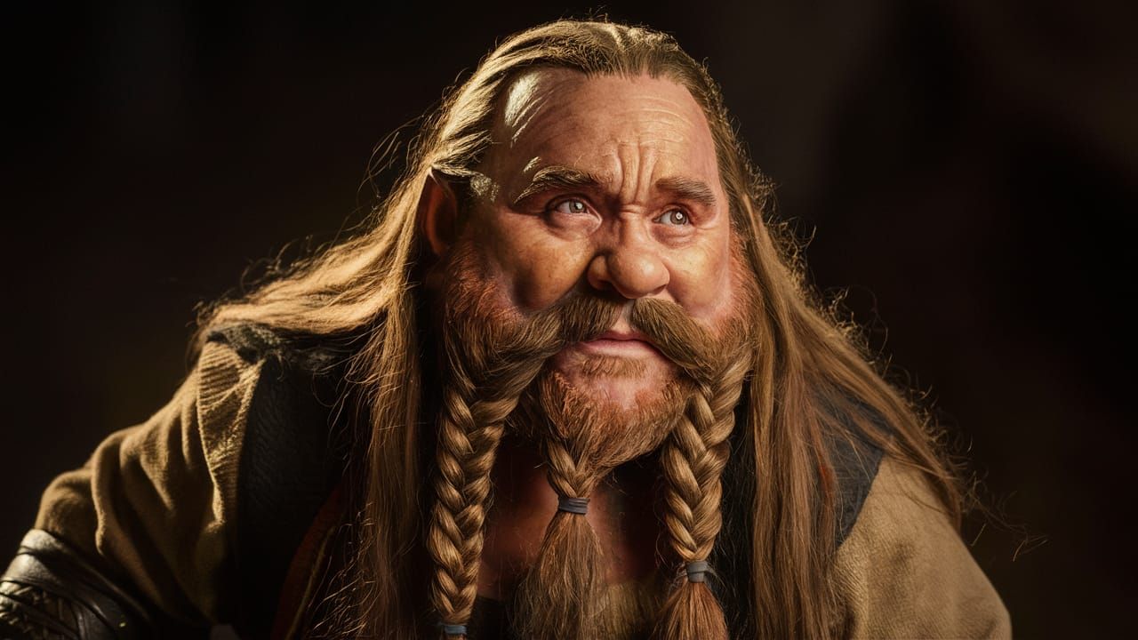 Dwarf in Fantasy World with Braided Beard