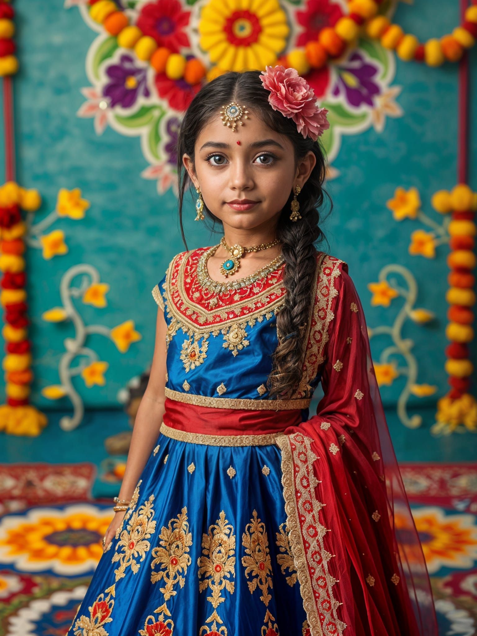 Rangoli girl