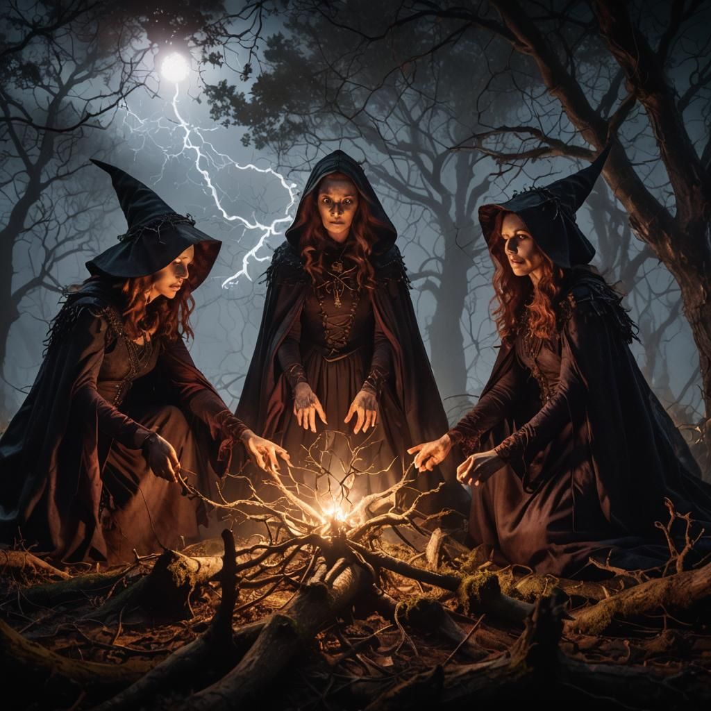 Macbeth: Witches in a Misty Forest, Surrealism