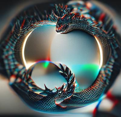 Ouroboros in 8K 3D Render