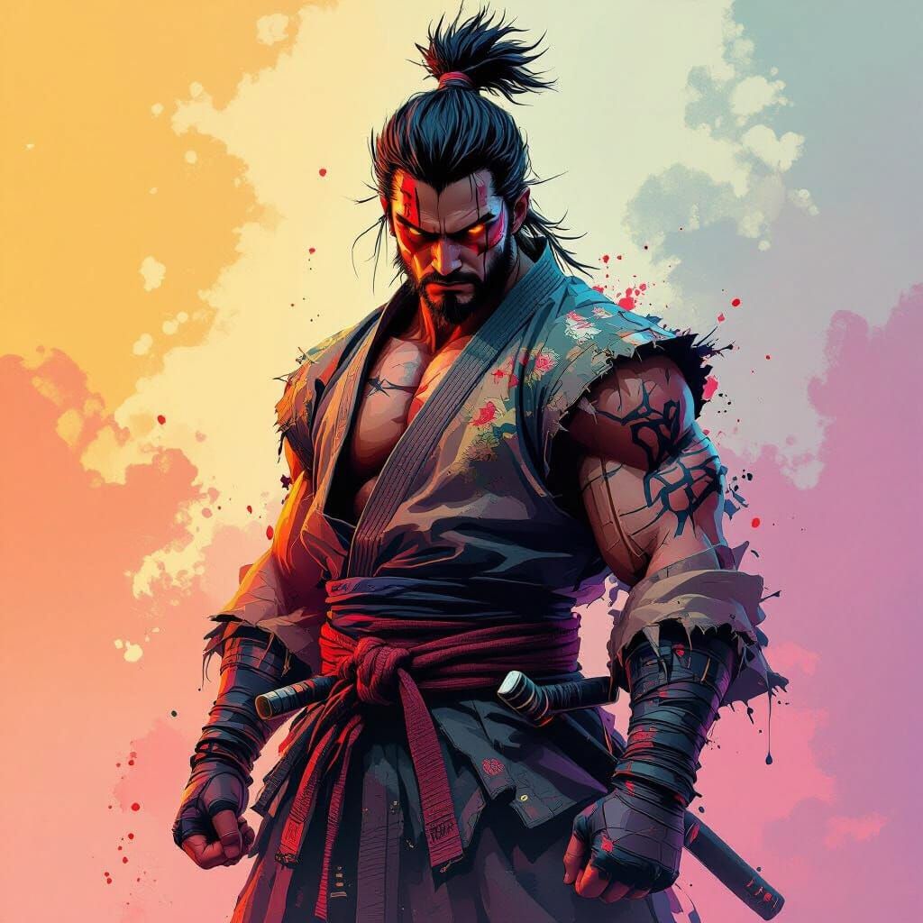 Hyperrealistic Akuma Martial Arts Master