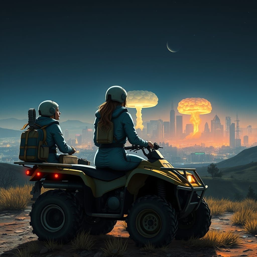 Gossiping Vault Dwellers Witness Cyberpunk Apocalypse