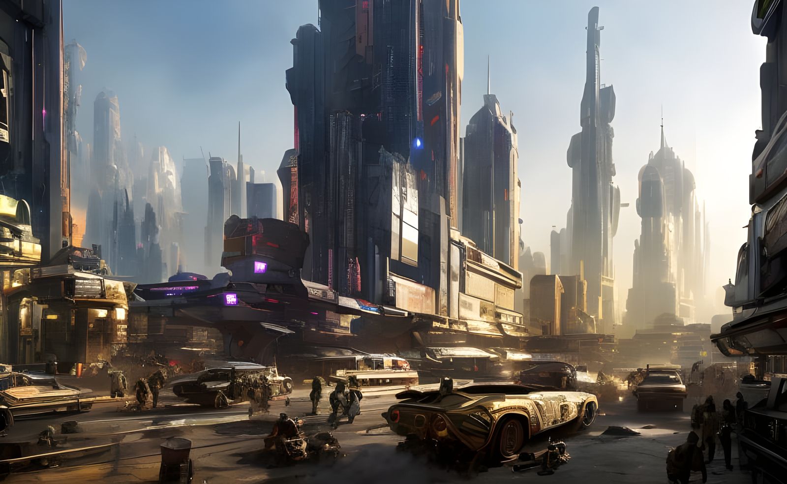 Novis City: The Scrap Center Street View (Unregulated Zone)