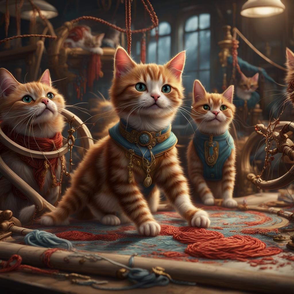 Mischievous Pets Cause Chaos in Embroidery Factory