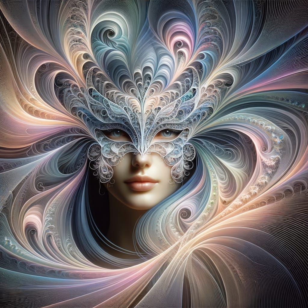 Surrealist Goddess in Dreamy Pastel Hues